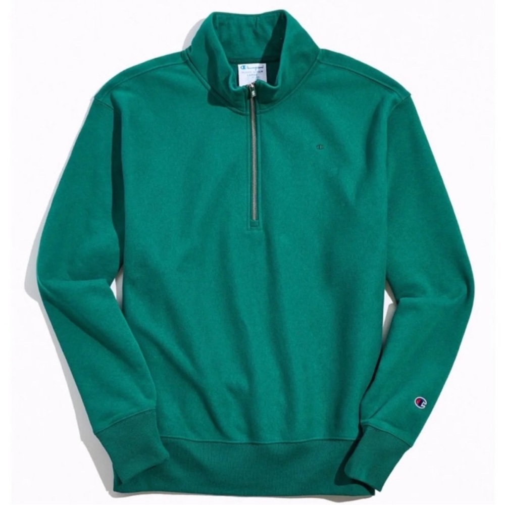 Champion UO Exclusive Quarter-Zip Mock Neck Sweatshirt sz medium baggy fit!